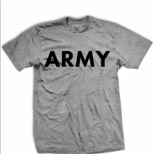 Heather grey army pt tee shirt